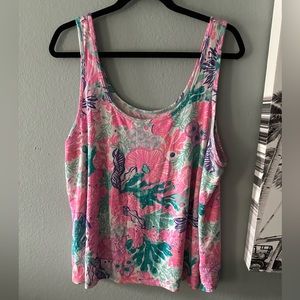 Lilly Pulitzer Tank top seaside carnival XL
